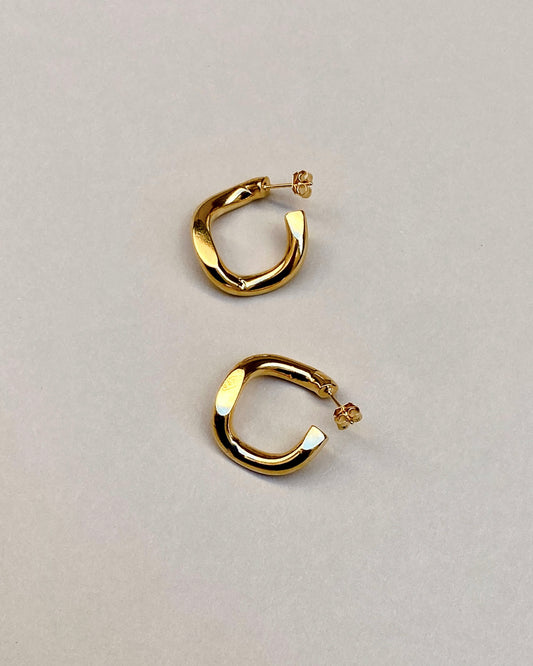 Link M hoop earrings